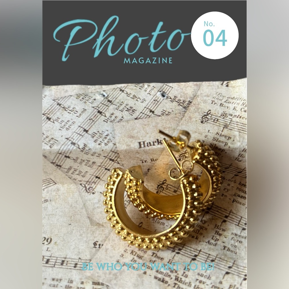 18K Gold plated earrings !